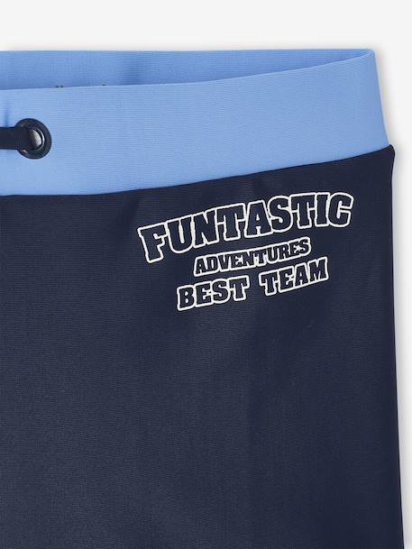 Boxers + beanie swimsuit set for boys ink blue 