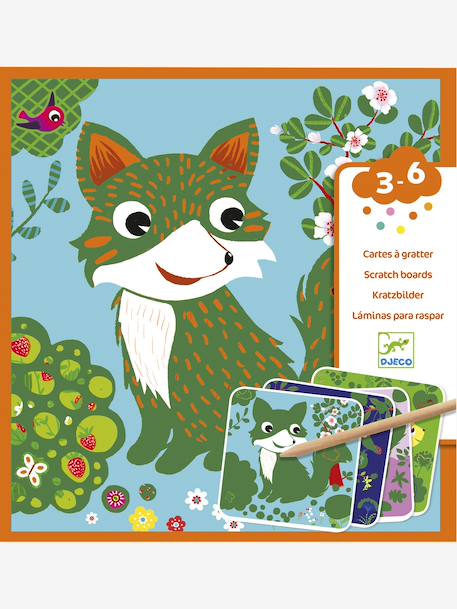 'Little Bugs' Scratch Cards, by DJECO Multi+red 