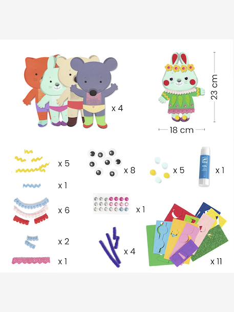 DJECO Little Cabbage Patch Collage Set blue 