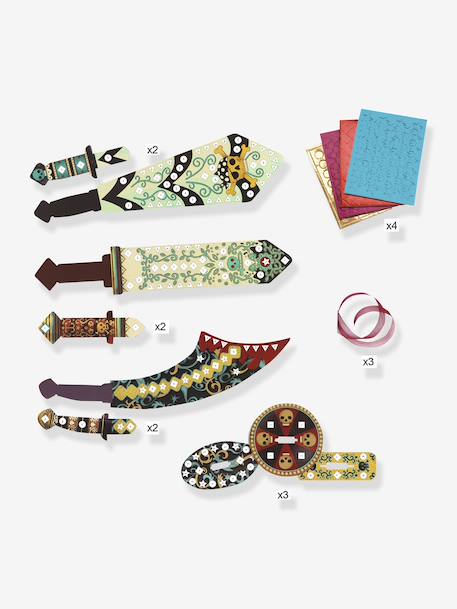 Creative kit Like a pirate - 3 swords DJECO multicoloured 