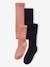 Pack of 2 Pairs of Rib Knit Tights for Girls night blue 