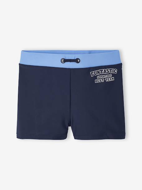 Boxers + beanie swimsuit set for boys ink blue 
