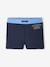 Boxers + beanie swimsuit set for boys ink blue 
