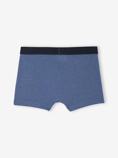Pack of 5 Plain Boxers for Boys blue 