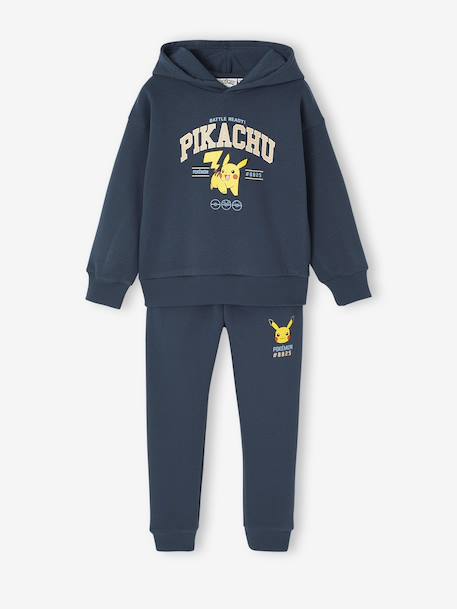 Boys' Pokemon® sweatshirt + fleece trouser sportswear set night blue 