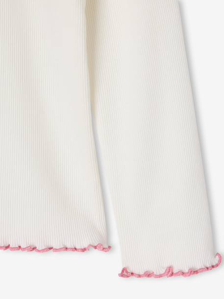 'Best Sister' Pyjamas in Ribbed Jersey Knit, for Girls ecru 