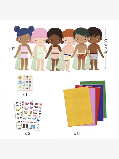 Felt Dress-Up Characters, DJECO violet 
