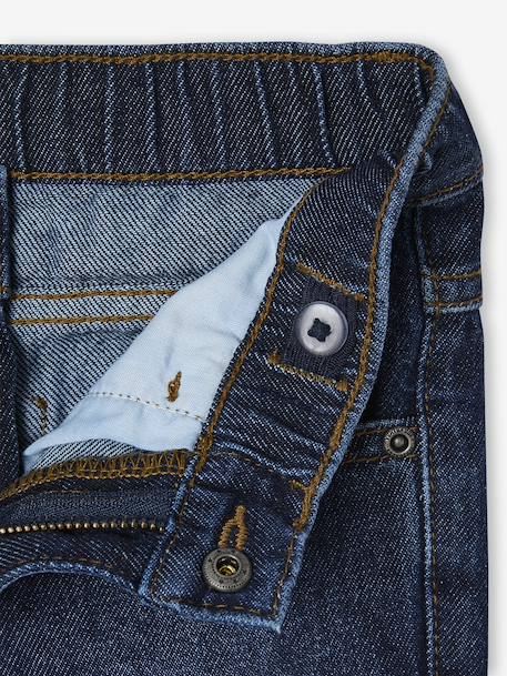 Elasticated Wide Leg Jeans, Adjustable Waist brut denim+stone 