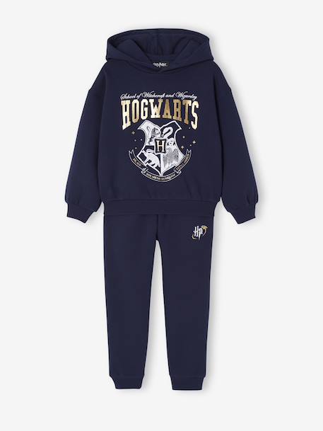 Sportswear set sweatshirt + trouser HARRY POTTER® in fleece navy blue 