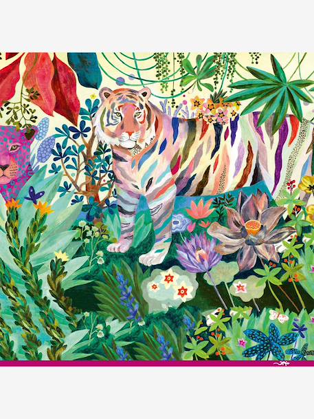 Puzzle gallery 1000pcs - rainbow tiger DJECO multicoloured 