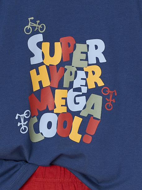 Pack of 3 Bike Pyjamas for Boys ocean blue 
