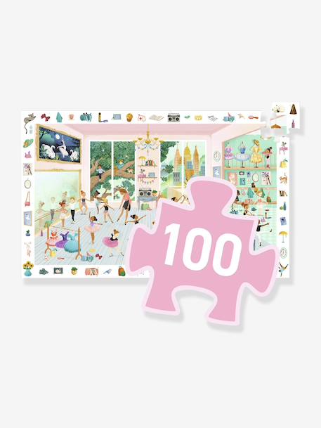 Dance School Puzzle, 100pcs, DJECO green 