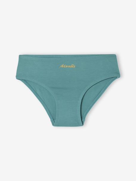Pack of 7 Assorted Briefs for Girls fuchsia 