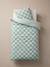 Duvet Cover Set + Pillowcase for Children, ROCK MUSIC sage green 