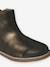 Leather Boots for Girls camel+Dark Blue+printed black 