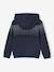 Hooded Sherpa-Lined Cardigan for Boys navy blue 