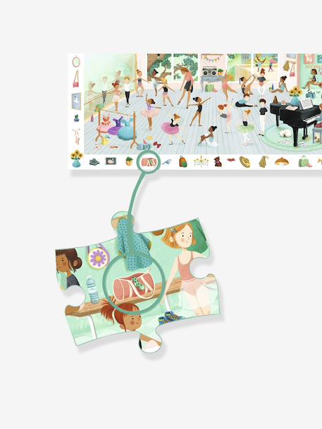 Dance School Puzzle, 100pcs, DJECO green 