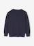 Basic Round-Neck Long-Sleeved Jumper for Boys navy blue+striped blue 