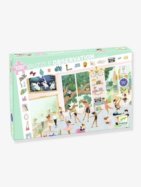 Dance School Puzzle, 100pcs, DJECO green 