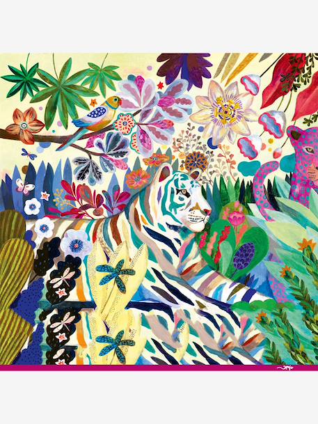 Puzzle gallery 1000pcs - rainbow tiger DJECO multicoloured 
