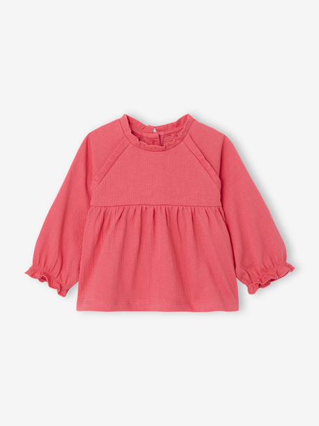 T-shirt for babies in a blouse style pomegranate 