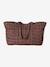 Wildlife tote bag in cotton canvas cashew 
