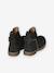 Leather Boots for Girls camel+Dark Blue+printed black 
