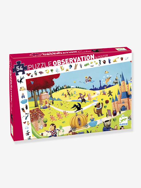 54-Piece Tales Observation Puzzle by DJECO Green 
