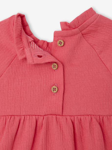 T-shirt for babies in a blouse style pomegranate 