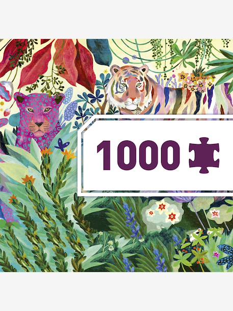 Puzzle gallery 1000pcs - rainbow tiger DJECO multicoloured 