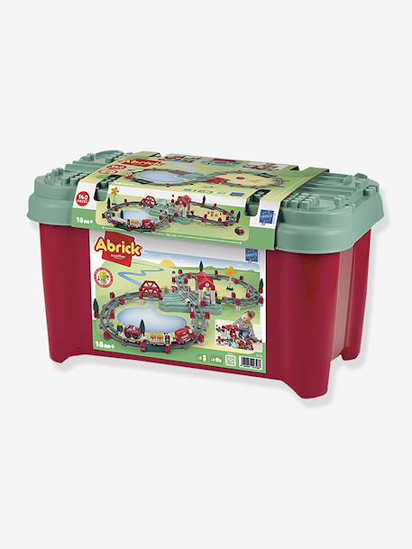 Abrick Train Track Barrel - ECOIFFIER multicoloured 