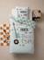 Duvet Cover Set + Pillowcase for Children, ROCK MUSIC sage green 
