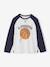 Contrasting Long-Sleeved T-Shirt for Boys marl white 