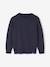 Basic Round-Neck Long-Sleeved Jumper for Boys navy blue+striped blue 