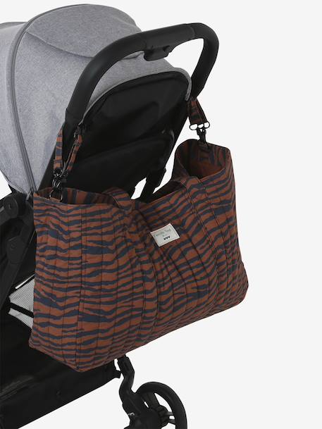 Wildlife tote bag in cotton canvas cashew 