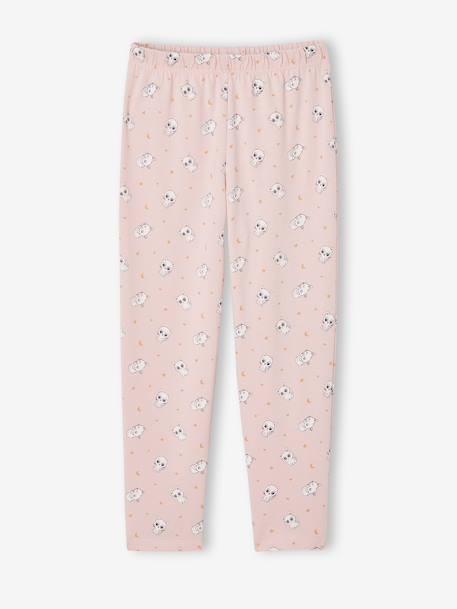 Dress-Up Cat Pyjamas for Girls pale pink 
