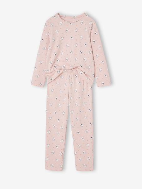 Dress-Up Cat Pyjamas for Girls pale pink 