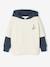 Hooded 2-in-1-Effect Sweatshirt with Print, for Boys ecru 