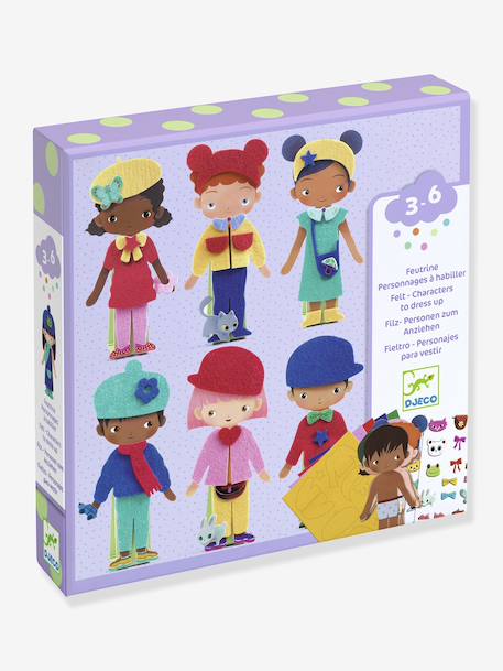 Felt Dress-Up Characters, DJECO violet 