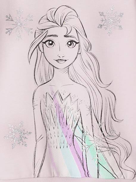 Reine des Neiges Elsa glitter sweatshirt soft lilac 