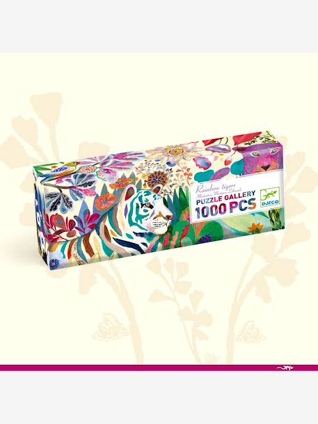 Puzzle gallery 1000pcs - rainbow tiger DJECO multicoloured 