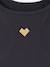 2-in-1 cropped sports T-shirt with girls bras marl grey 
