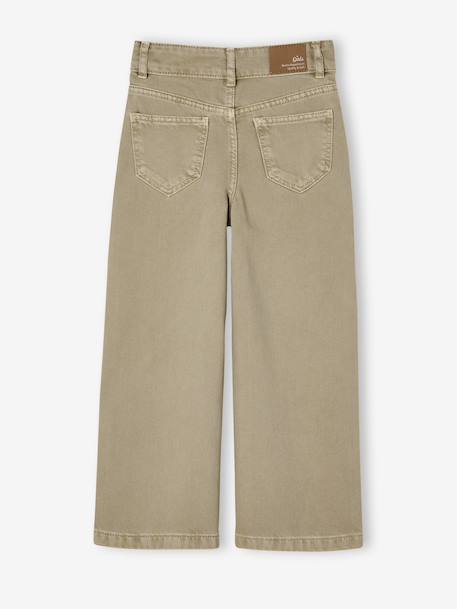 Wide Leg MorphologiK Trousers for Girls coral+grey green+khaki+old rose 