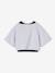2-in-1 cropped sports T-shirt with girls bras marl grey 
