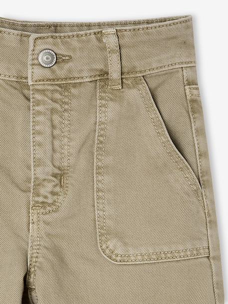Wide Leg MorphologiK Trousers for Girls coral+grey green+khaki+old rose 