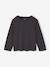 Pack of 3 long-sleeved girls' fancy t-shirts anthracite+coral+ecru+grey blue+indigo+mauve+rose 