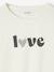 Pack of 3 long-sleeved girls' fancy t-shirts anthracite+coral+ecru+grey blue+indigo+mauve+rose 