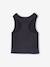 2-in-1 cropped sports T-shirt with girls bras marl grey 