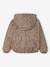 Reversible Leopard/Sherpa Windcheater with Hood for Girls beige+vanilla 