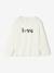 Pack of 3 long-sleeved girls' fancy t-shirts anthracite+coral+ecru+grey blue+indigo+mauve+rose 